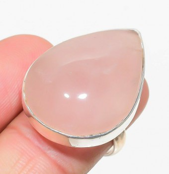 Zilveren ring met ronde Chiastoliet (Kruissteen) 18 mm